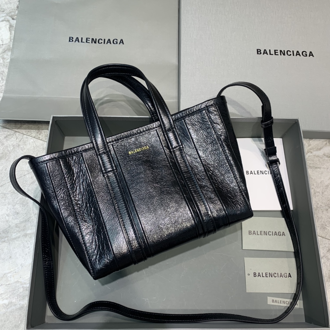 Balenciaga Tote Handbag Shopping Bag Black